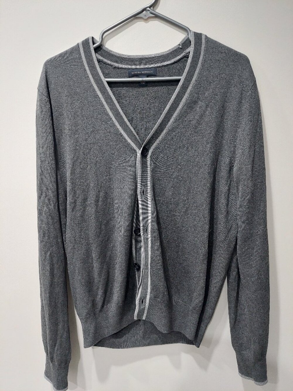 Banana Republic Men's Sz S Silk Cashmere Blend V-neck Button-up Cardigan